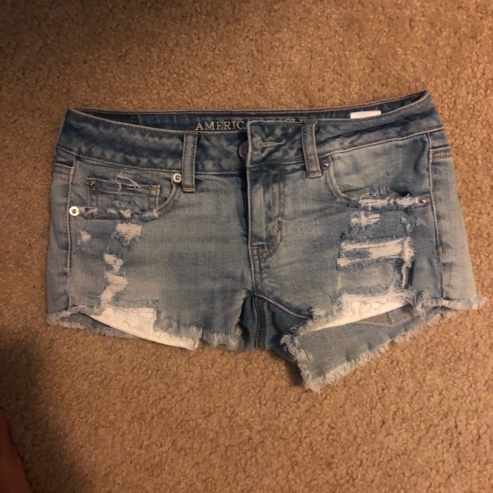 AE Distressed Jean Shorts